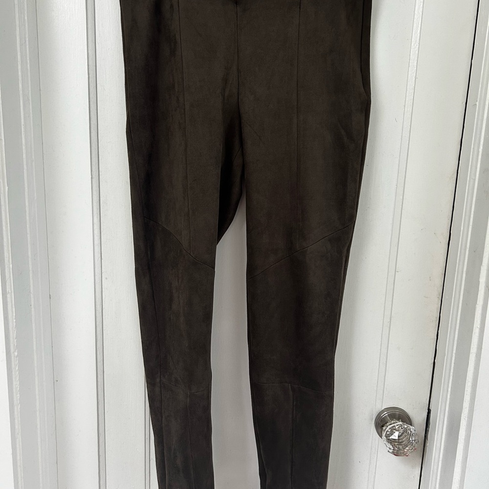 Zara Women's faux suede Brown leggings